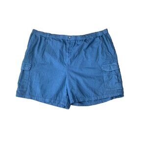 King Size Shorts Mens Size 4 XL Big Slate Blue Cotton Cargo NWOT
